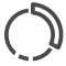 Icon zu "Flexible Raten" (Hervorgehobenes Stück aus einem Kreis der aus mehreren ungleichmäßigen Teilen besteht)