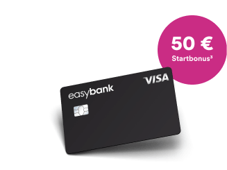 easybank Visa 50 Euro Startguthaben