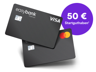 easybank Platunum 50 Euro Startguthaben