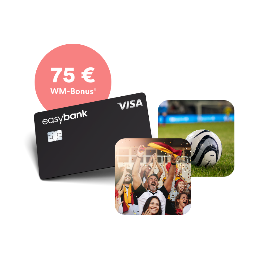 easybank Kreditkarte mit 75 Euro Startbonus